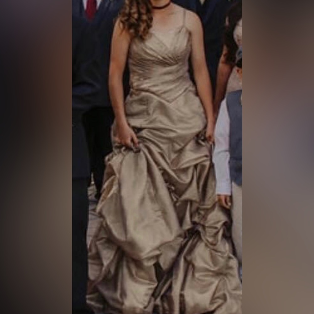 Gold formal dress